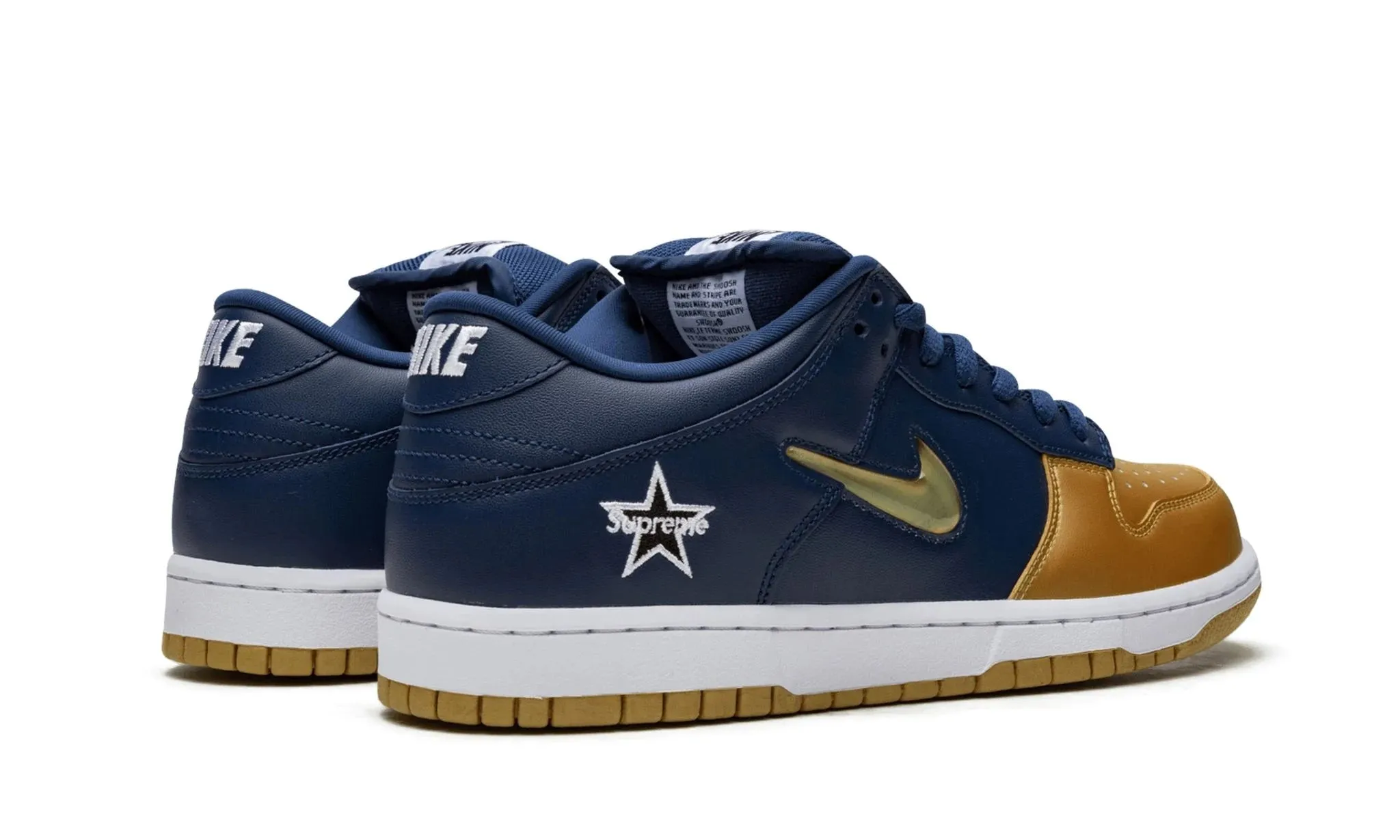 NIKE SB DUNK LOW SUPREME JEWEL SWOOSH GOLD