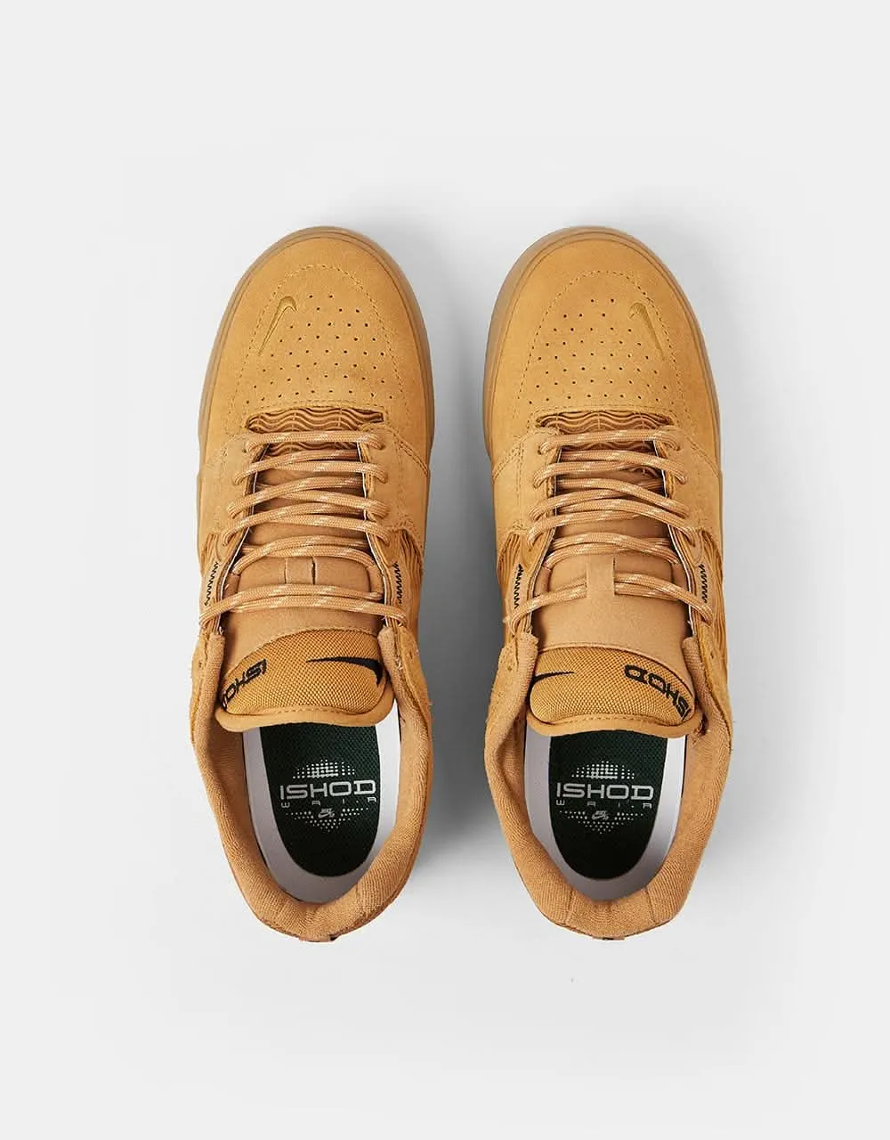 Nike SB Ishod Skate Shoes - Flax/Wheat-Flax-Gum Lt Brown