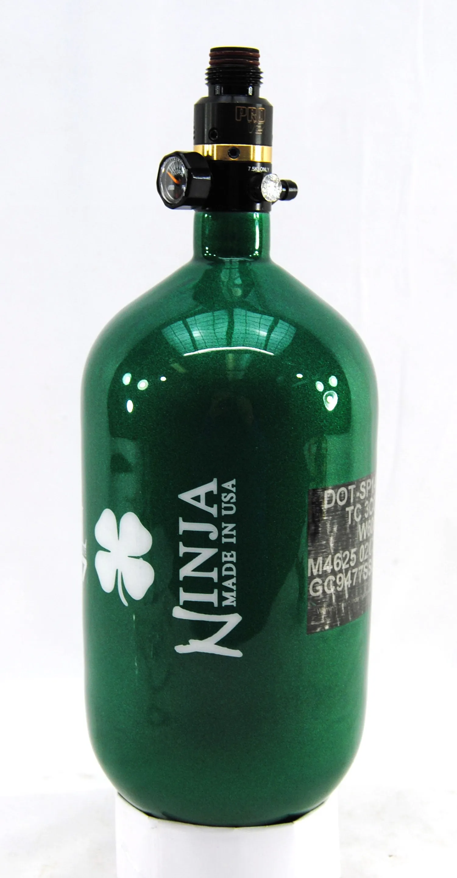 Ninja 77ci 4500psi HPA Tank - Limited Edition St. Patrick's Day Lucky Clover - Pro V2 SHP Regulator