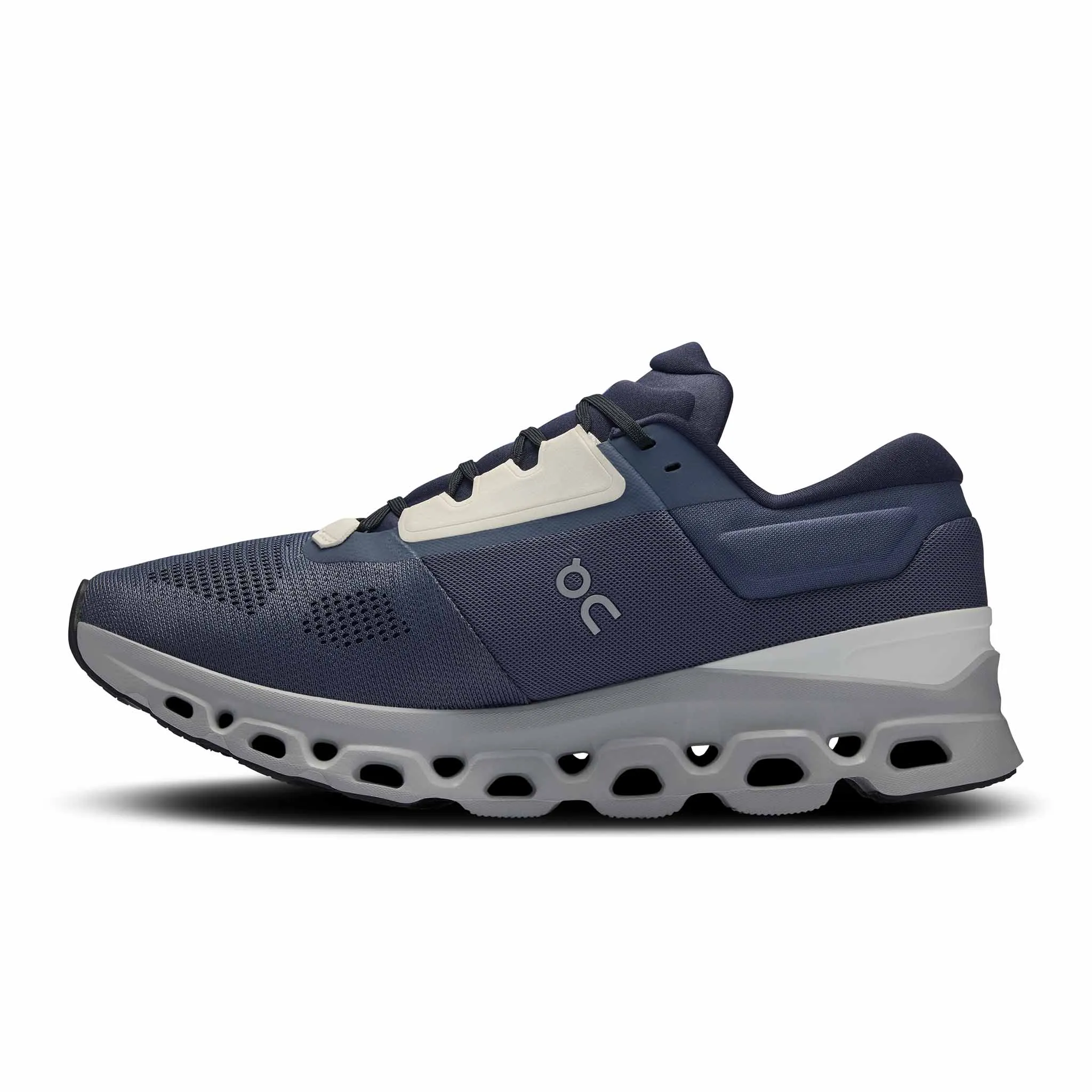 On | Men's Cloudstratus 3 Running Shoes - Metal/Glacier