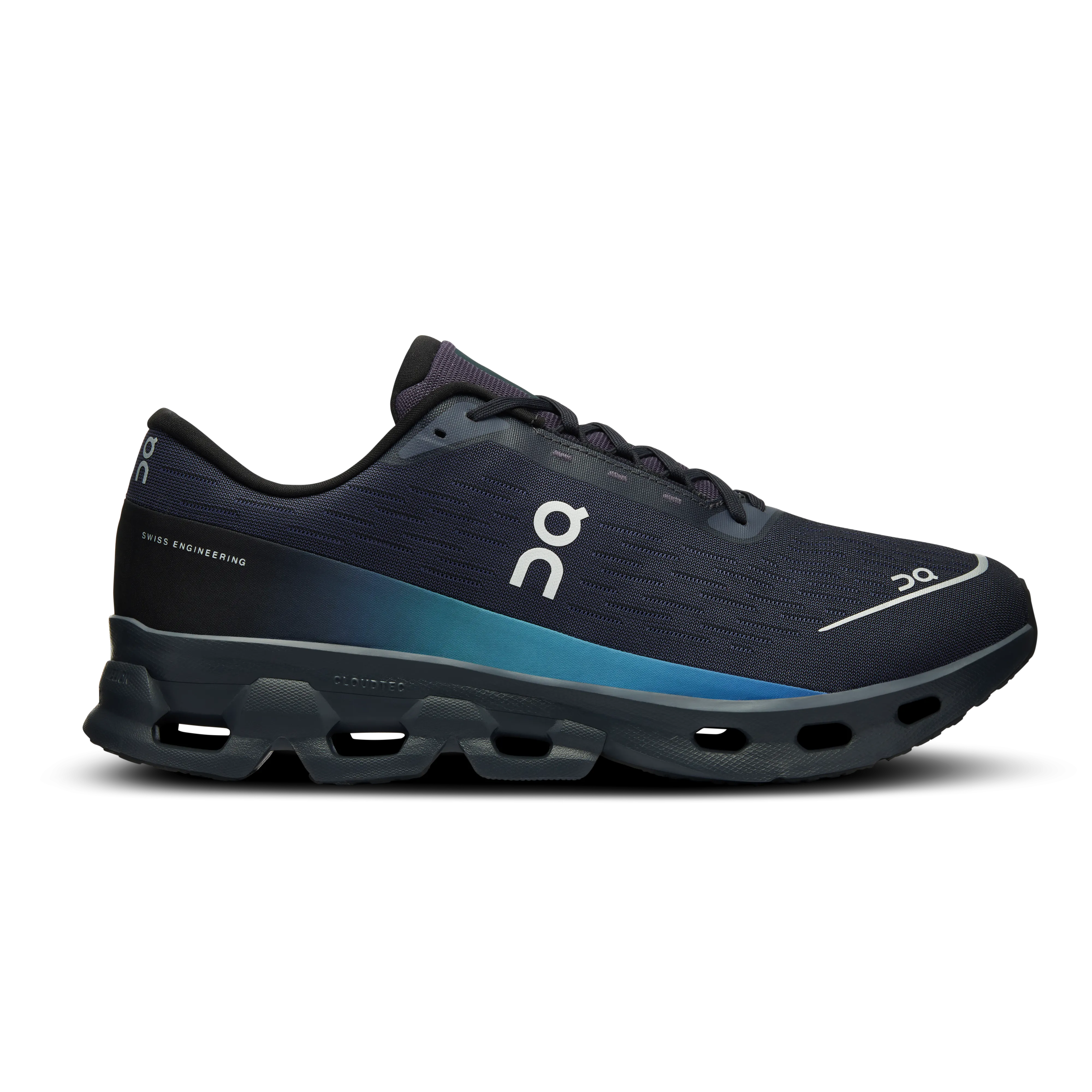 On Running Men's Cloudspark Shoes - Black / Blueberry