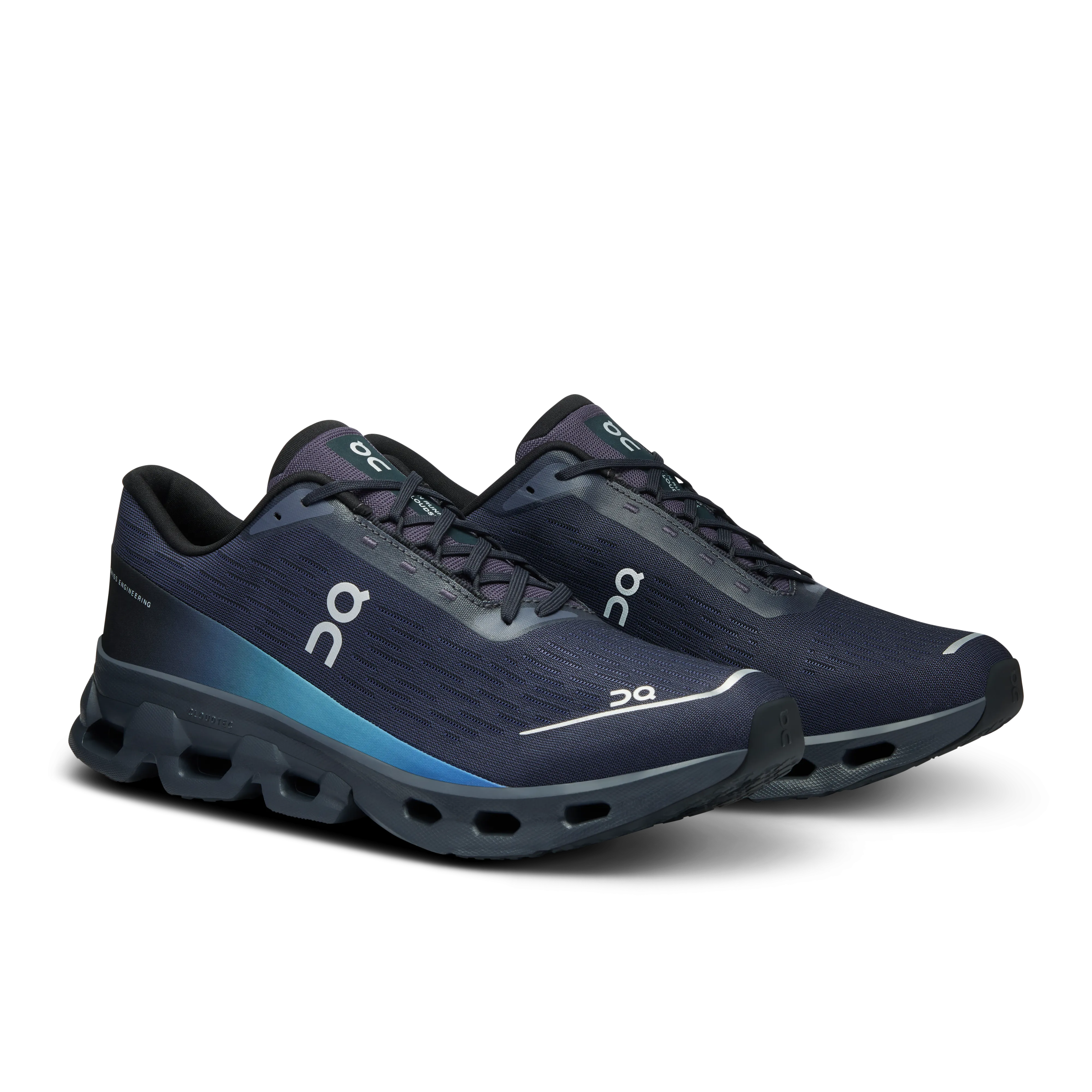 On Running Men's Cloudspark Shoes - Black / Blueberry