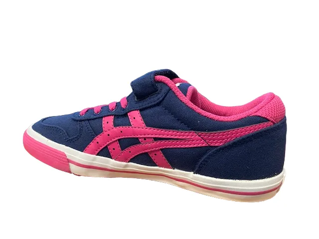 Onitsuka Tiger scarpa in tela da ragazza AAron C3C0N 5018 blu-fucsia