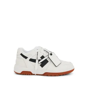 Out of Office Calf Leather Sneakers In Colour White/Black