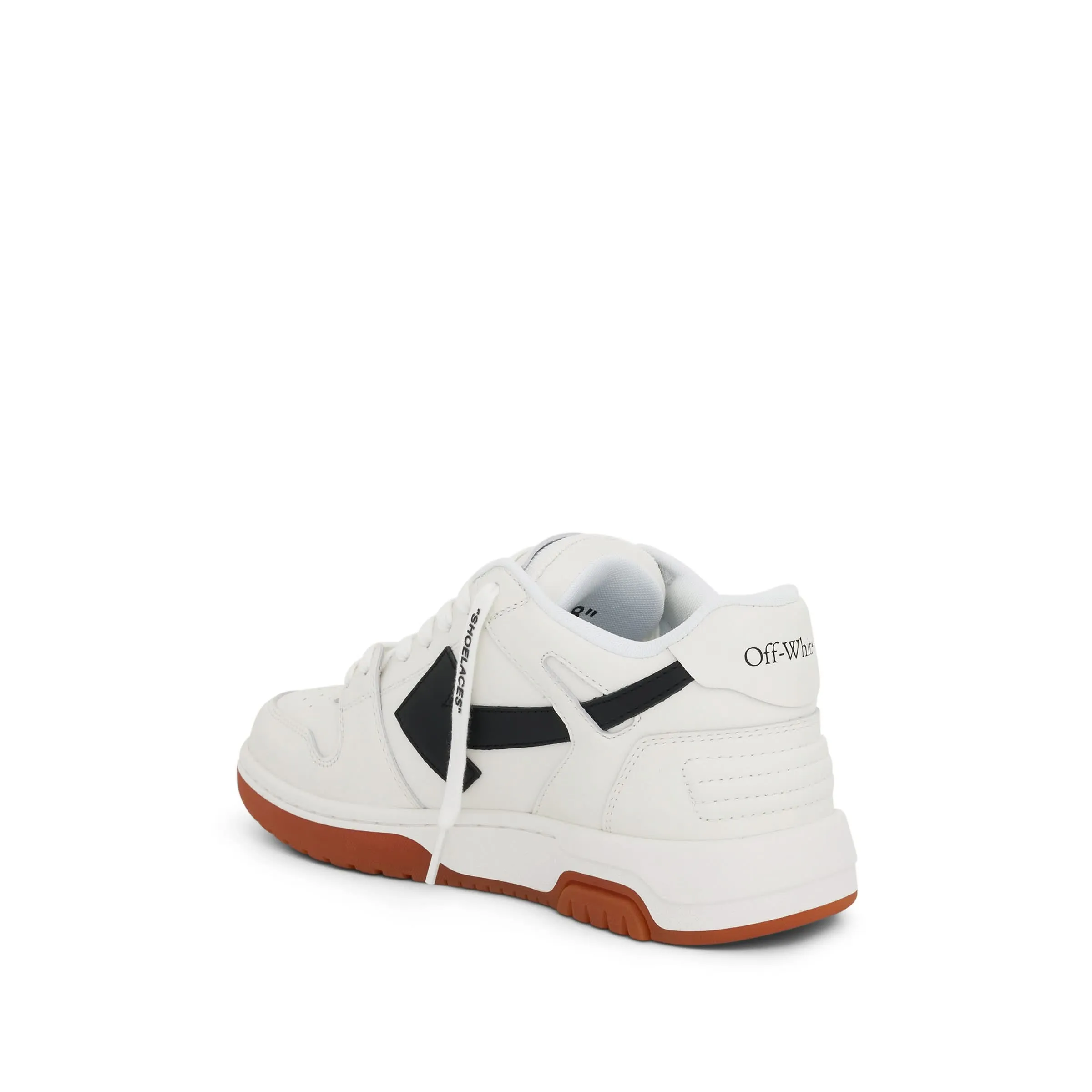 Out of Office Calf Leather Sneakers In Colour White/Black