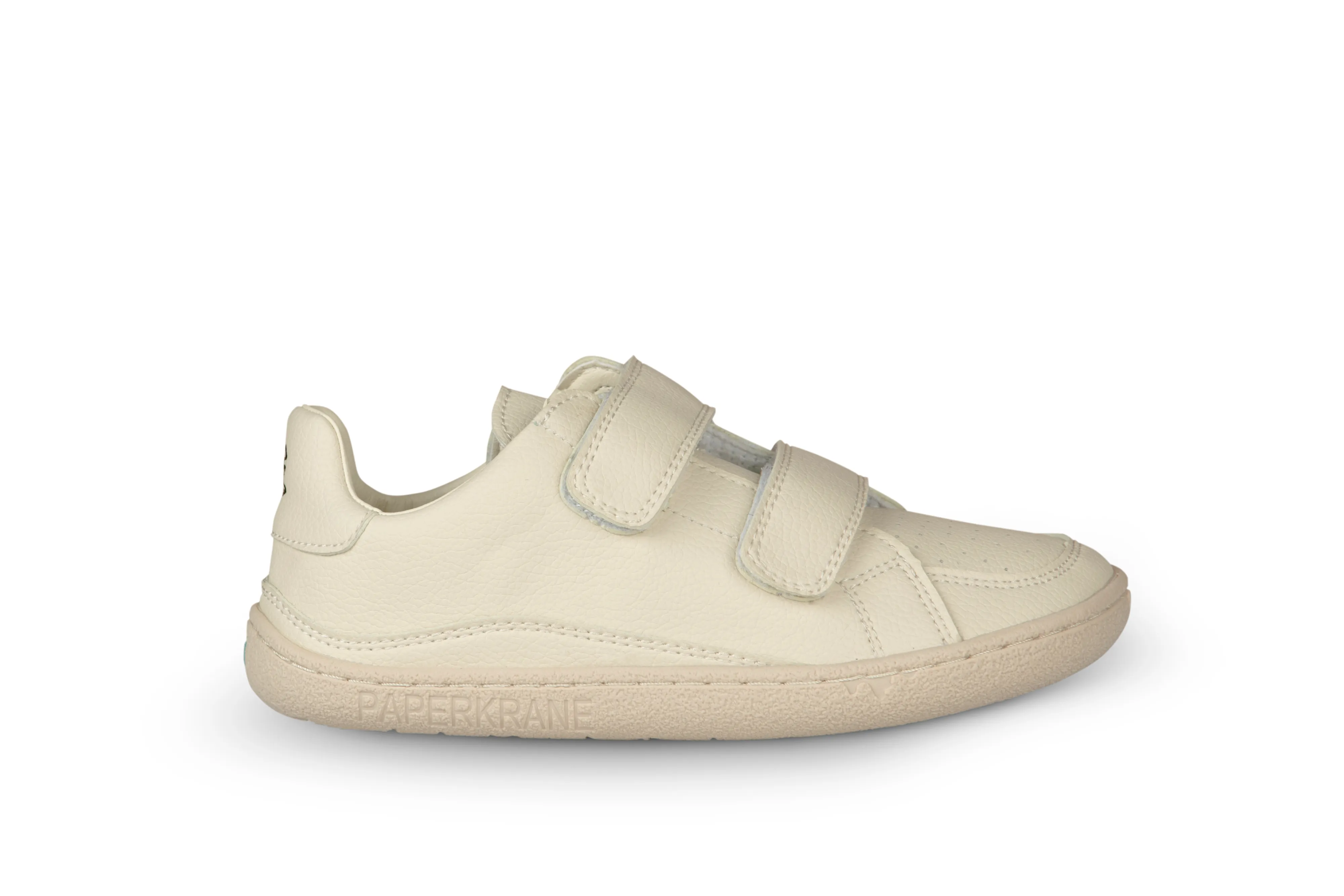 PaperKrane Kids Sneakers - Oat Milk Velcro - Vegan - FINAL SALE