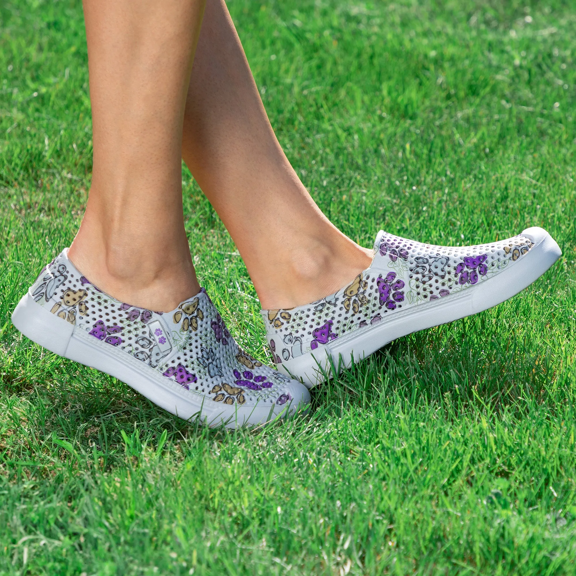 Paw Print Lightweight Slip-On Shoes