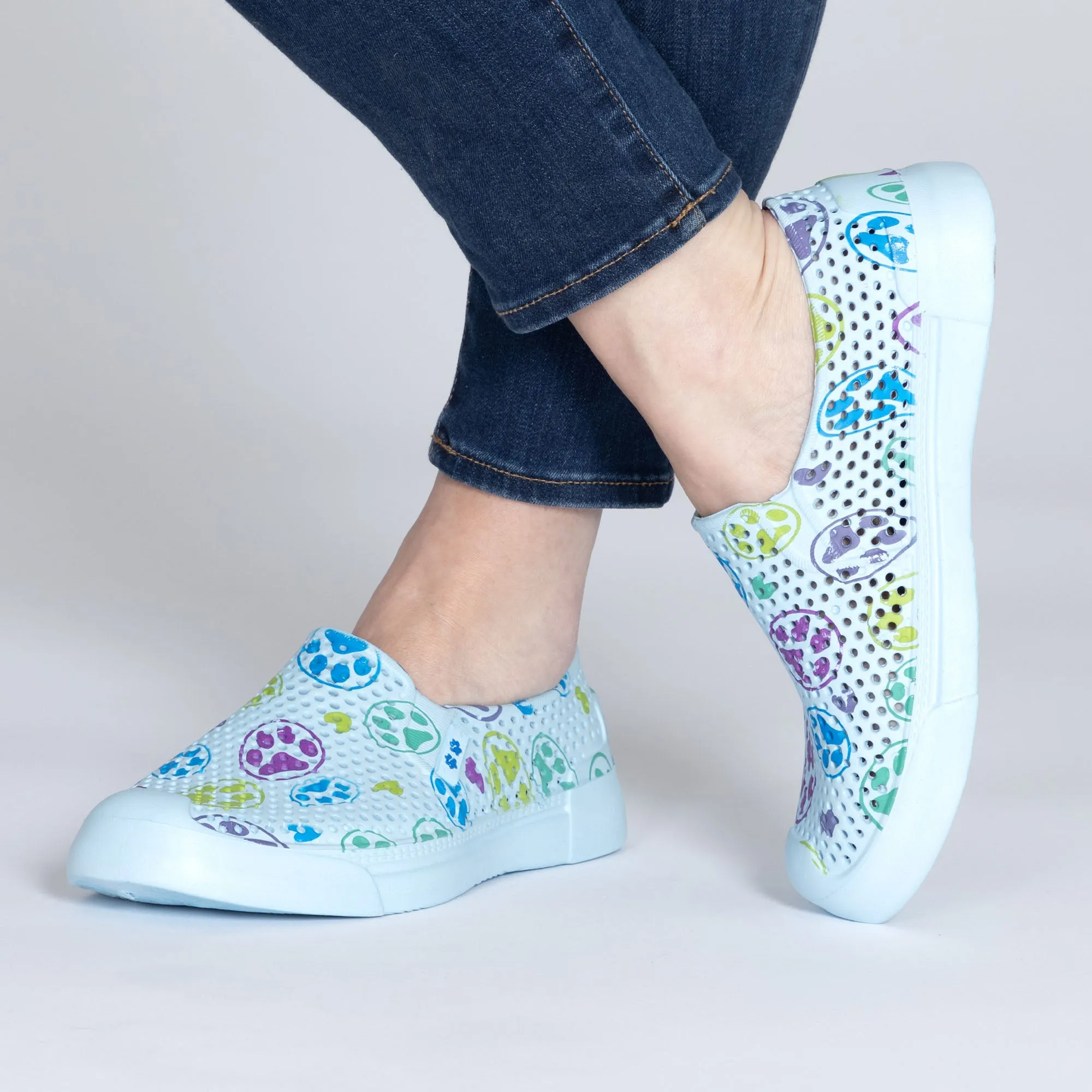 Paw Print Lightweight Slip-On Shoes