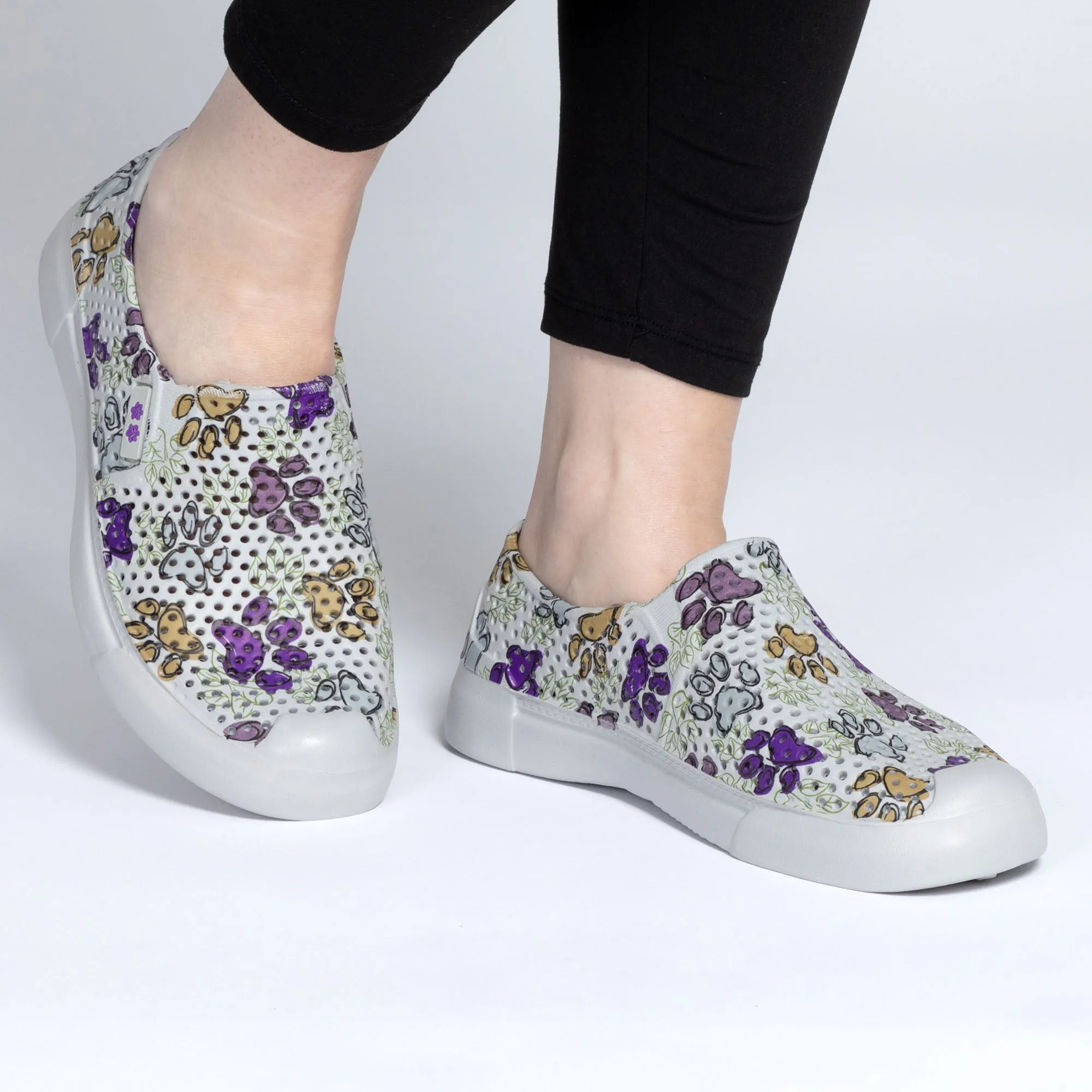 Paw Print Lightweight Slip-On Shoes