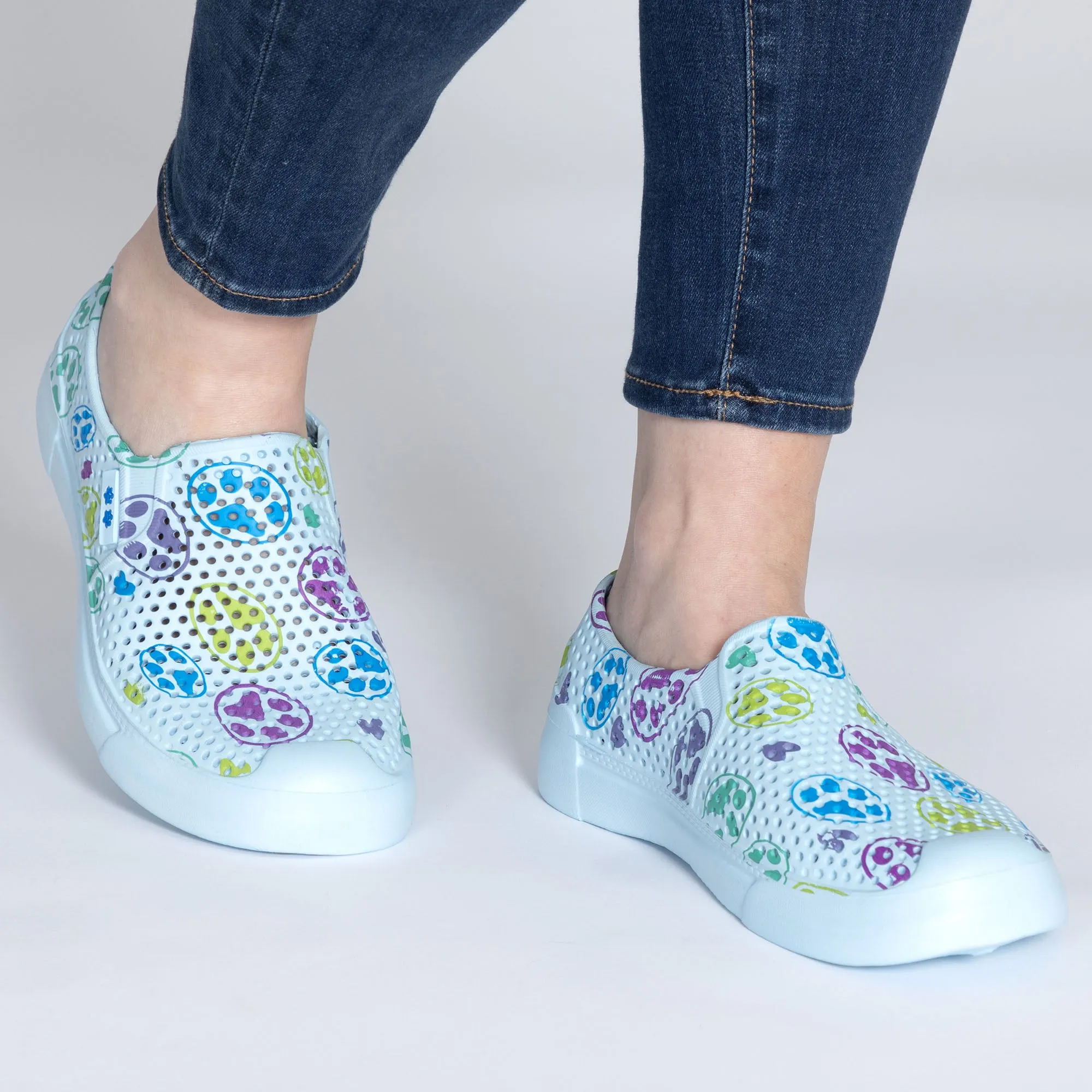 Paw Print Lightweight Slip-On Shoes