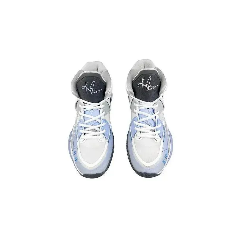 Personalized Nike Kyrie 8 Infinity Basketball Sneakers for Unisex - Mid-top Black/Blue DC9134-102