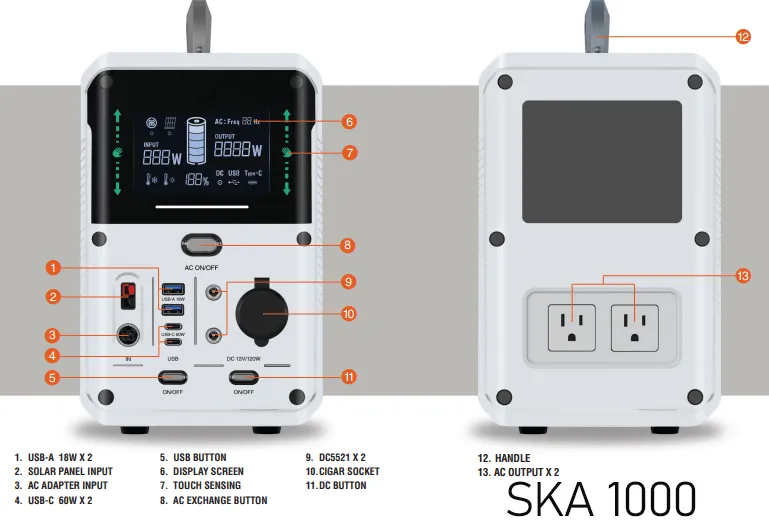 PowerHouse Two Power XP® SKA 1000 Portable Power Station