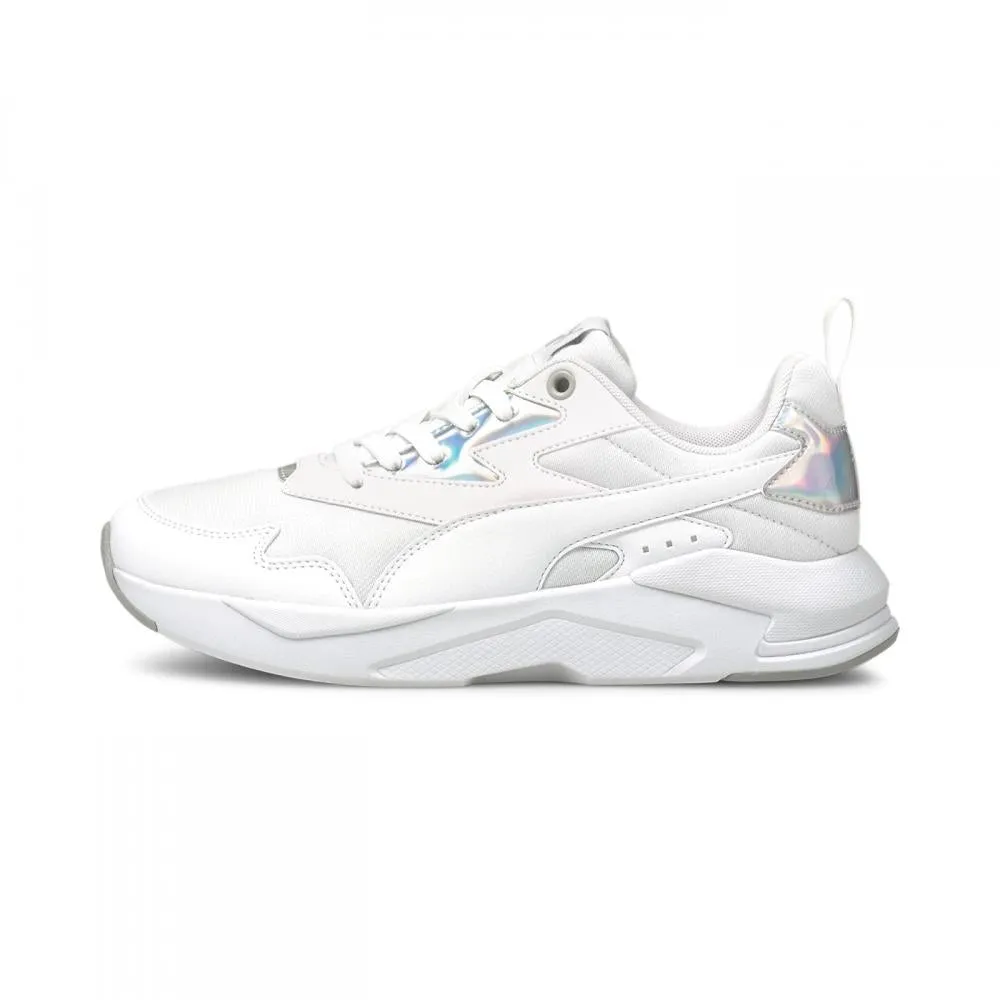 Puma scarpa sneakers da donna X-Ray Lite Metallic 368858 03 bianco-argento