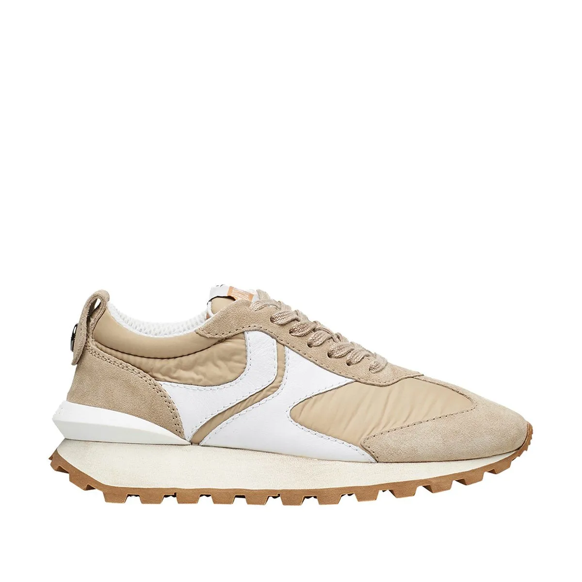 Qwark Woman Beige Chunky Sneakers