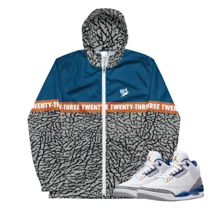 Retro 3 Wizards PE Cement Windbreaker