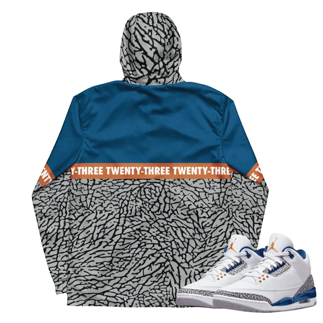 Retro 3 Wizards PE Cement Windbreaker