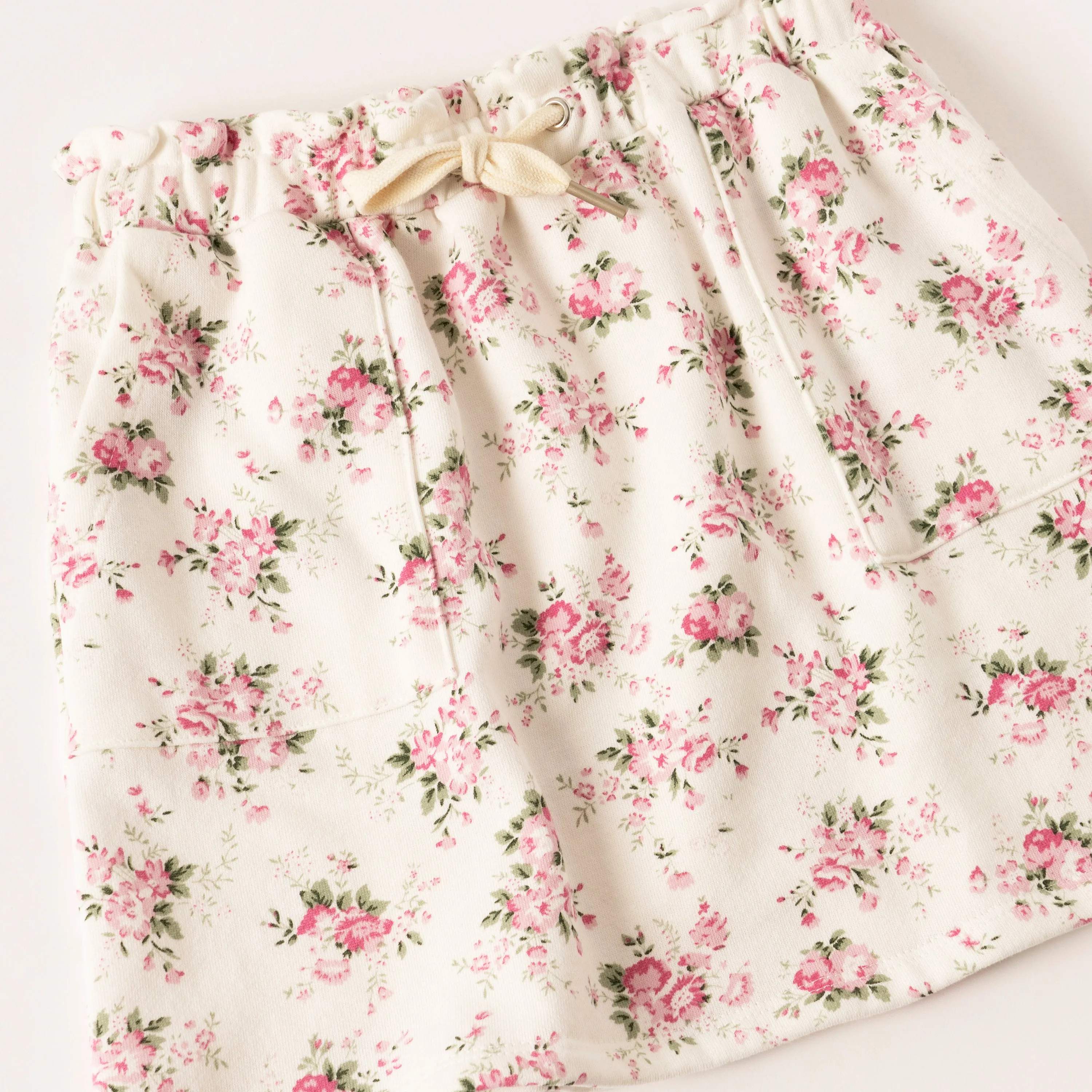 Rose Floral Fleece Skirt