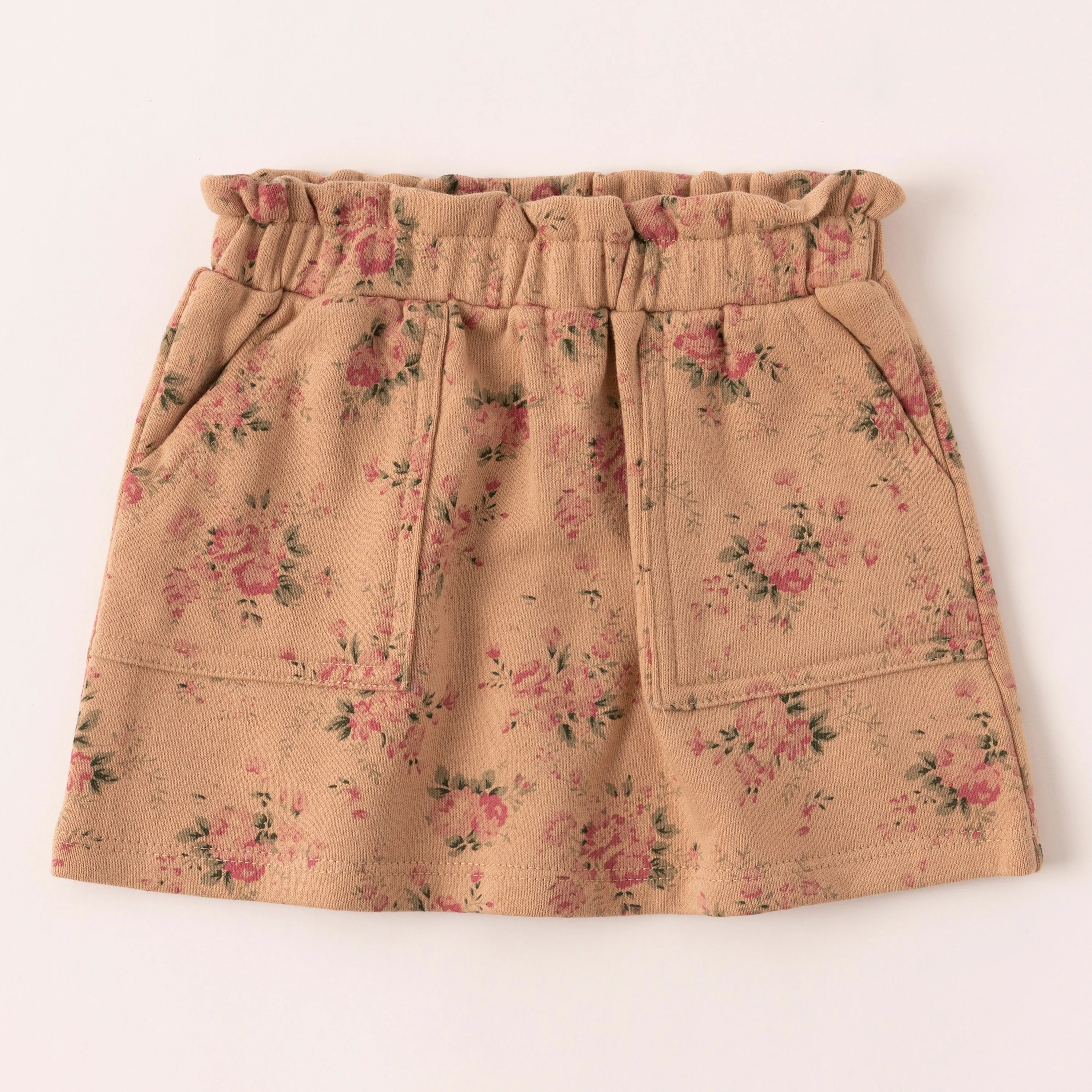 Rose Floral Fleece Skirt