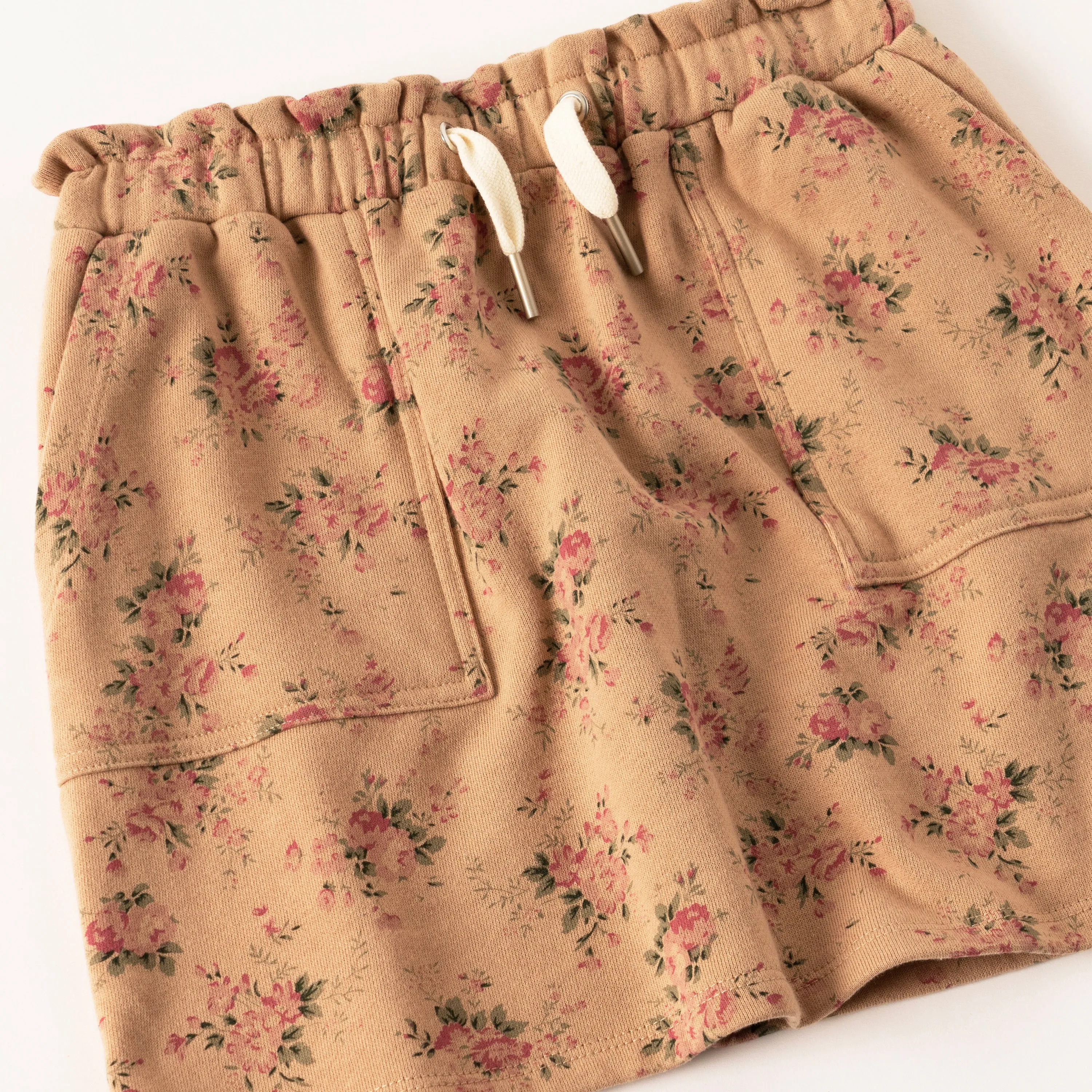 Rose Floral Fleece Skirt