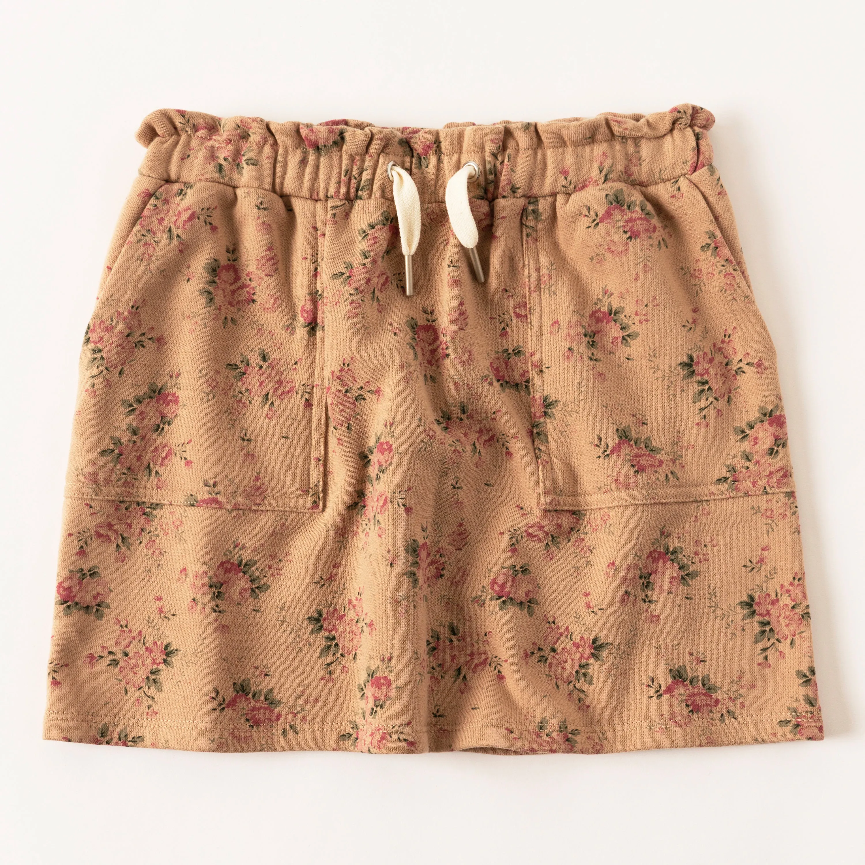 Rose Floral Fleece Skirt