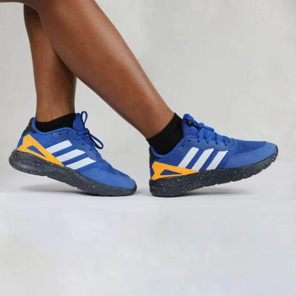 ROYAL BLUE STRIPES ADIDAS LACE UP SNEAKERS