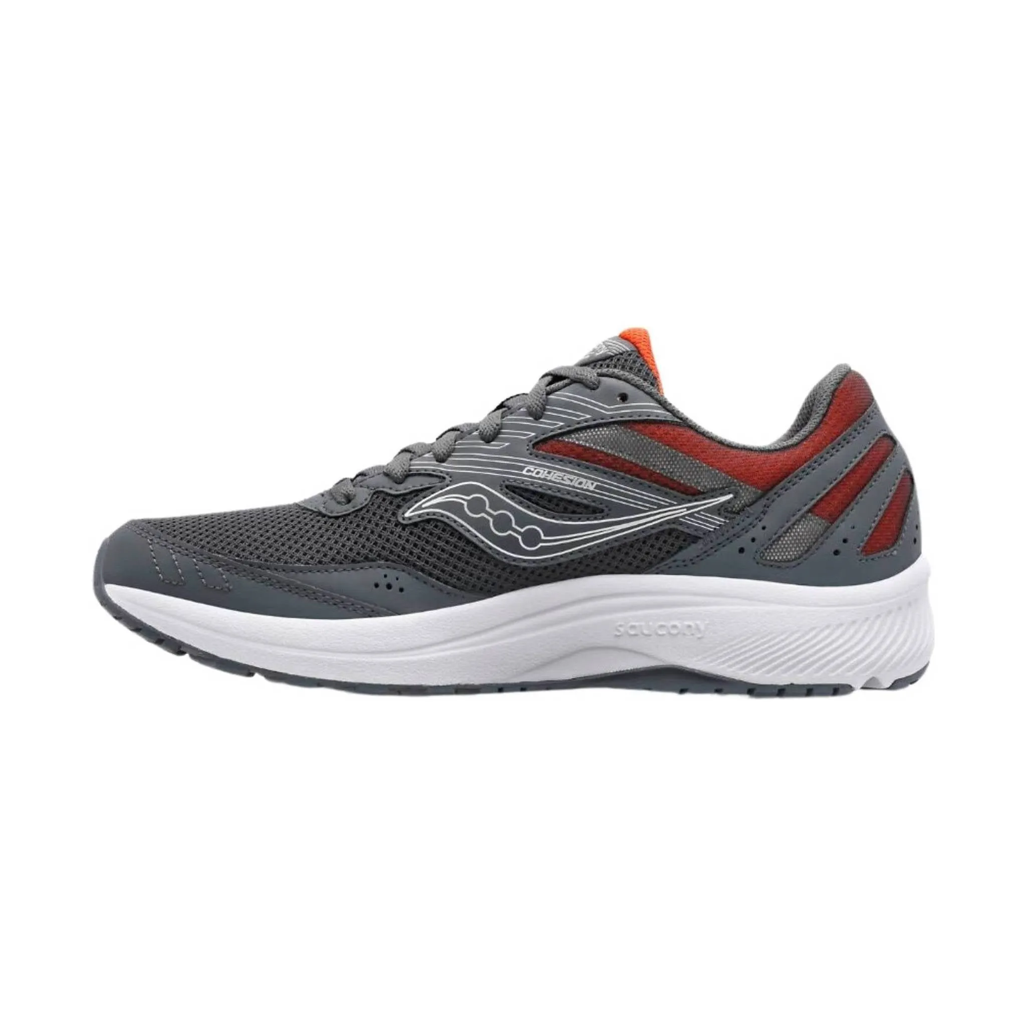 Saucony Men's Cohesion 15 Running Shoes - Shadow/Poppy