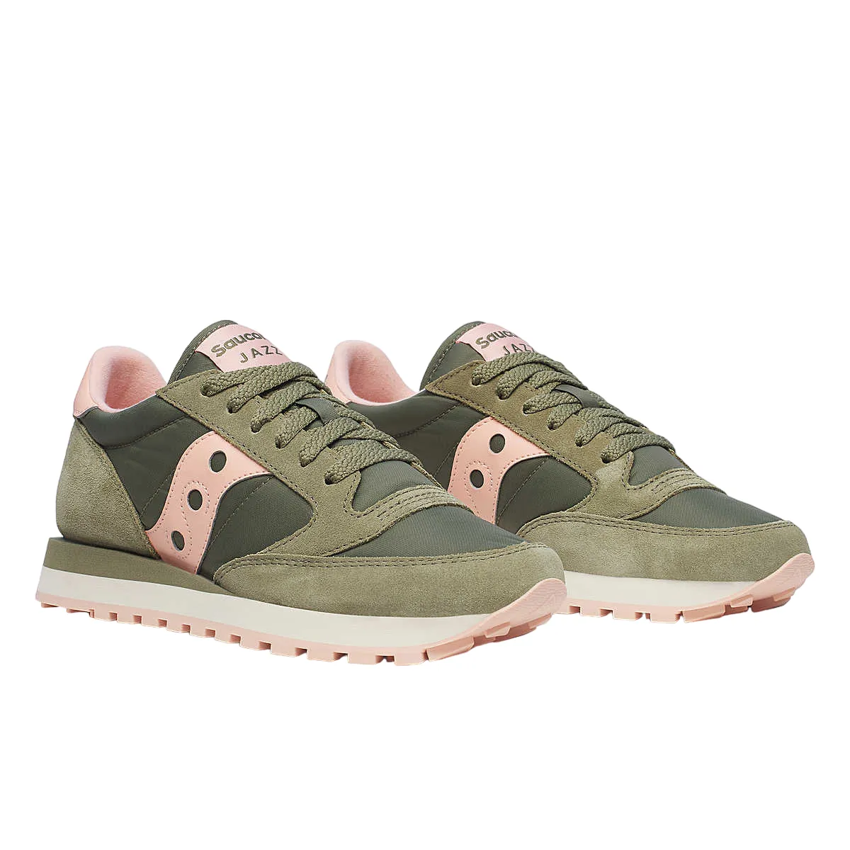 Saucony Originals scarpa sneakers da donna Jazz S1044-695 oliva-pesca