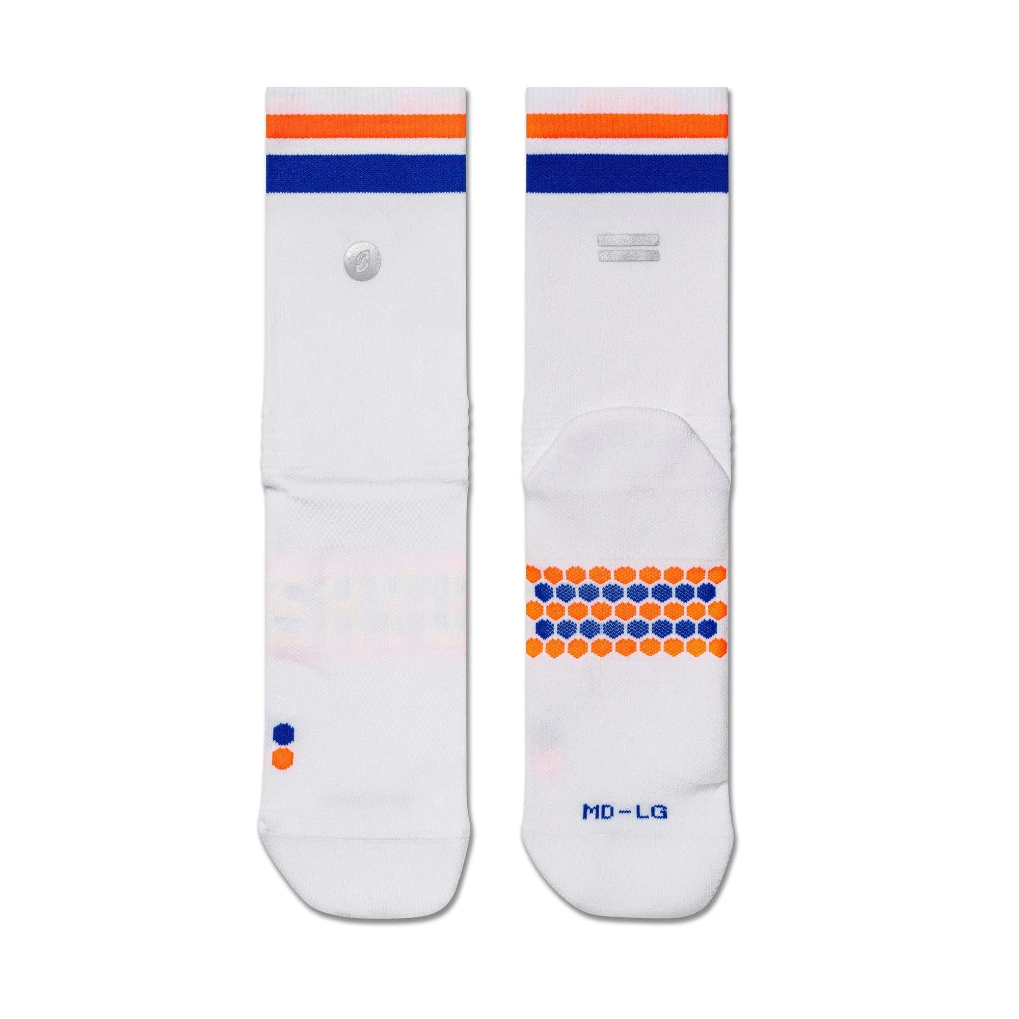 Shyu Racing Sock - White | Blue | Orange