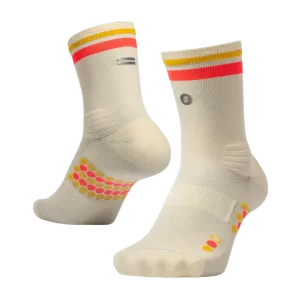 SHYU - Racing Socks - Ivory/Crimson/Gold