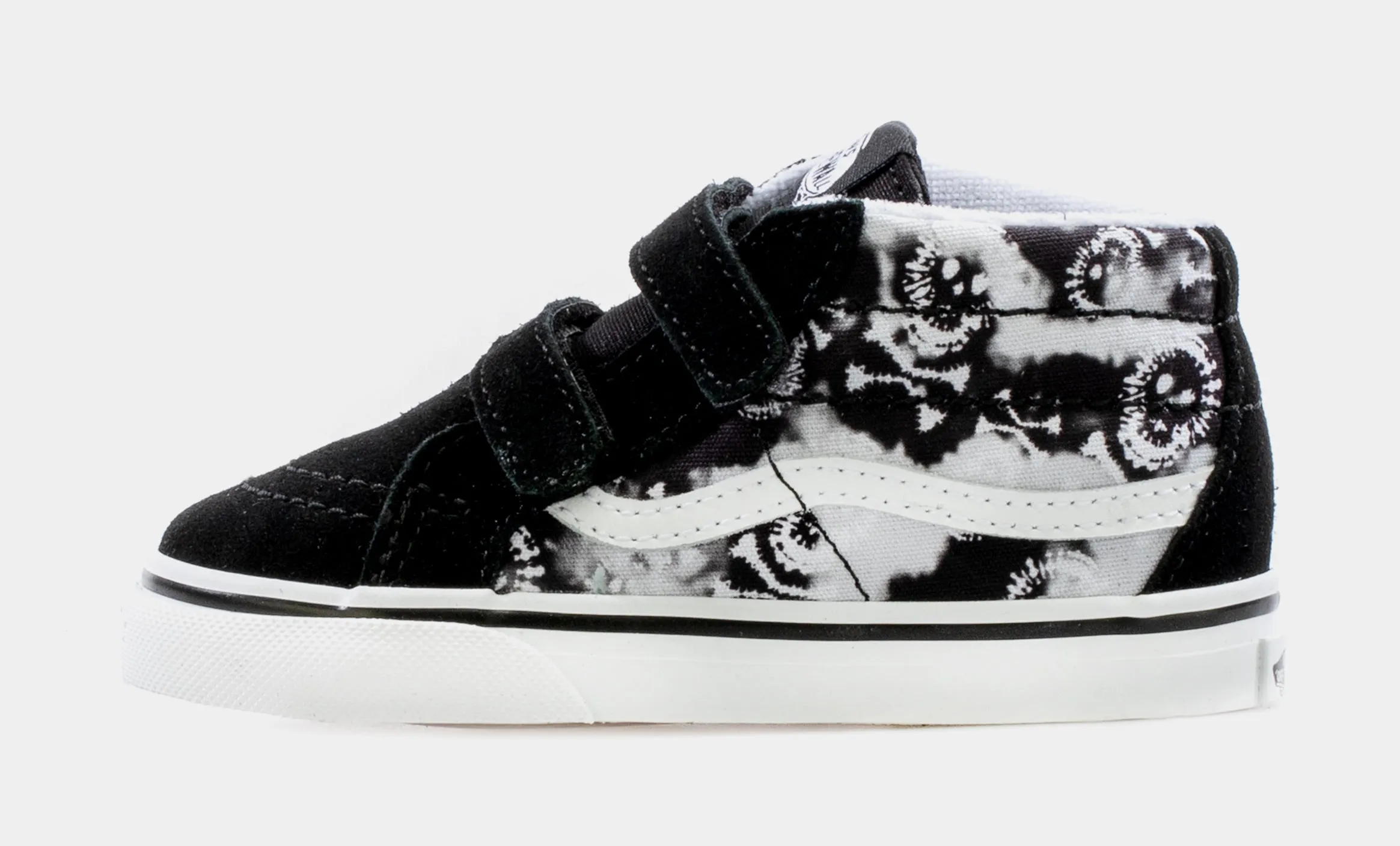 SK8 Mid Reissue V Skull Infant Toddler Lifestyle Shoe (Black/White)