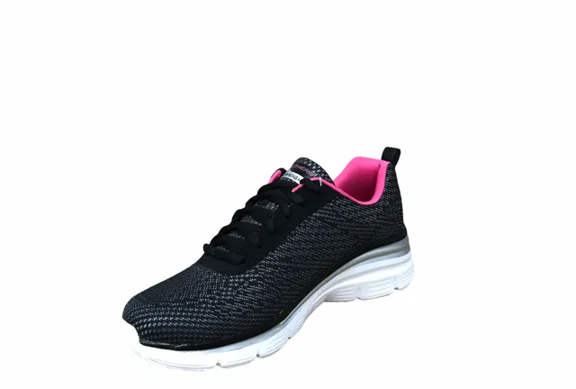 Skechers scarpa sneakers da donna Fashion Fit Bold Boundaries 12719 BKHP nero rosa