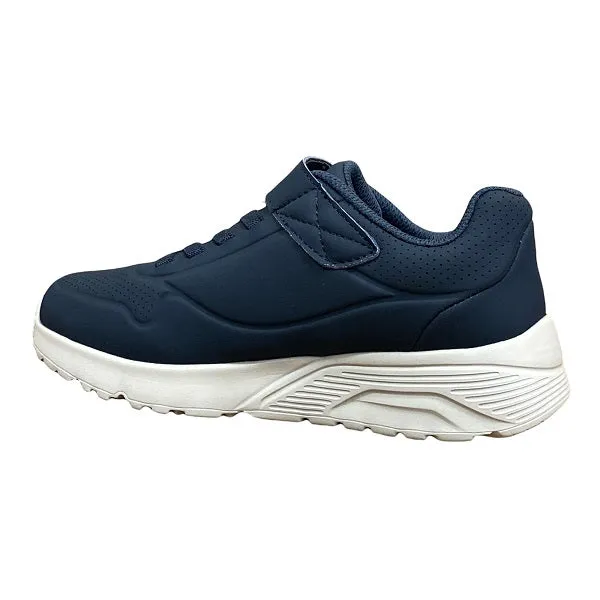 Skechers sneakers da ragazzi con laccio elastico e velcro Uno Lite Vendox 403695L/NVY blu