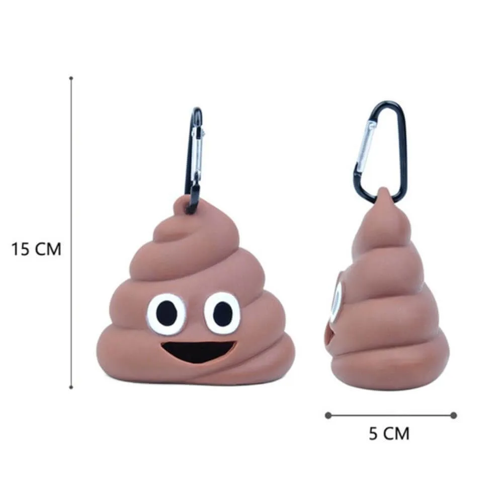 Soft Dog Poop Bag Dispenser Poop-shaped and Bone-shaped