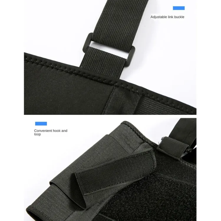 Sports Back Support Belt Waist Pain Protection Belt with Suspender Strap for Heavy Lifting, Size: S