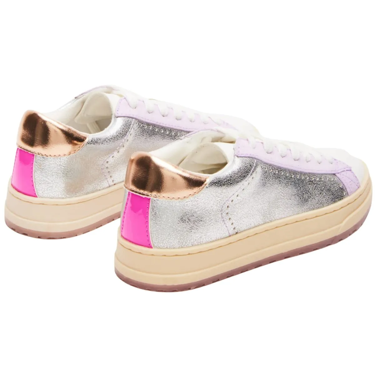 Steve Madden Girl's JMolly Silver Multi