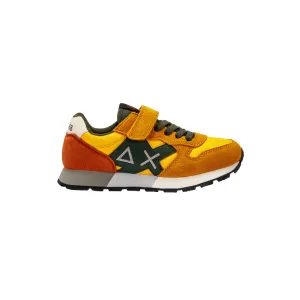 Sun68 scarpa sneakers da ragazzo con laccio elastico e velcro Jaki Solid Z43313K 23 giallo