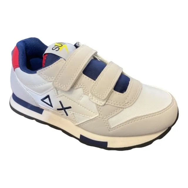 Sun68 scarpa sneakers da ragazzo Niki Solid Z32318 01 bianco