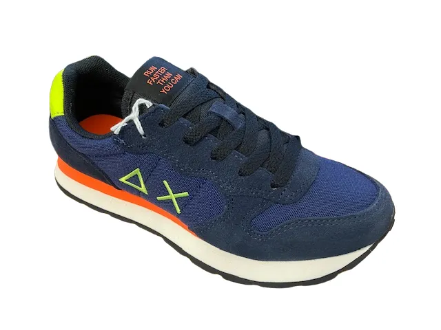 Sun68 sneakers da ragazzo Tom Fluo Z42302T 07 navy blue