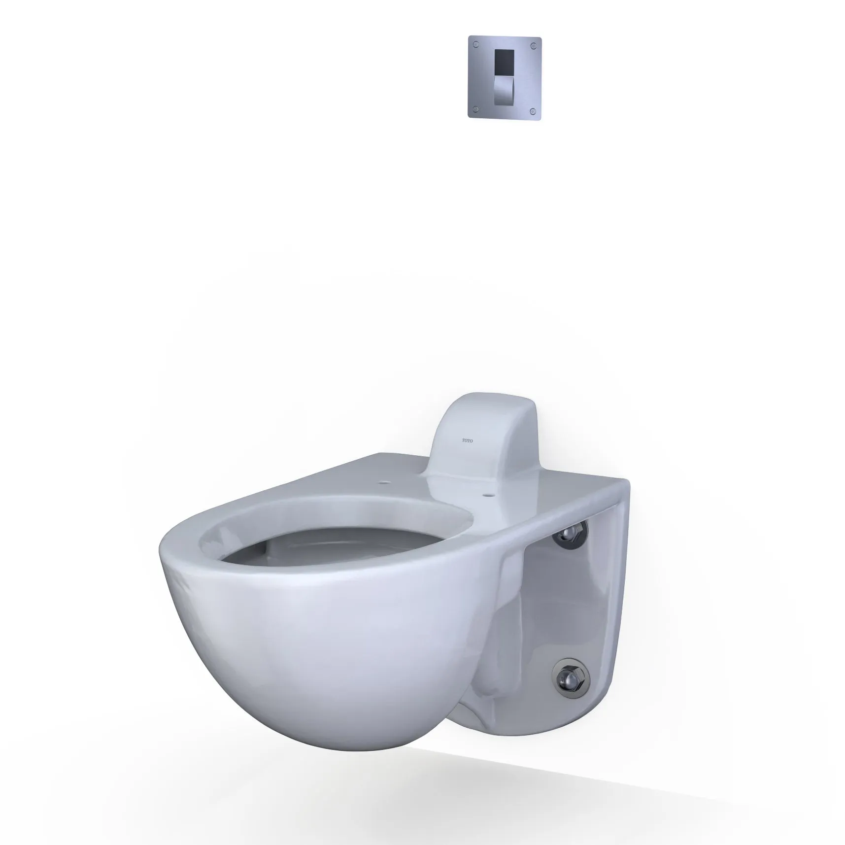 TOTO TET3LB32#SS EcoPower Touchless 1.28 GPF Concealed Toilet Flushometer Valve for Top Spud with Cover Plate