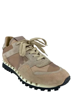 Valentino Rockstud Camo Trainer Sneakers Size 9