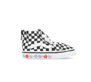 Vans sneakers alta da bambino Sk8-Hi Zip Candy Hearts VN000XG5ABY1 nero-bianco