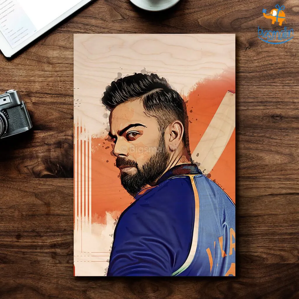 Virat Kohli Printed Wooden Frame