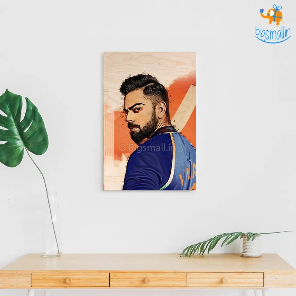 Virat Kohli Printed Wooden Frame