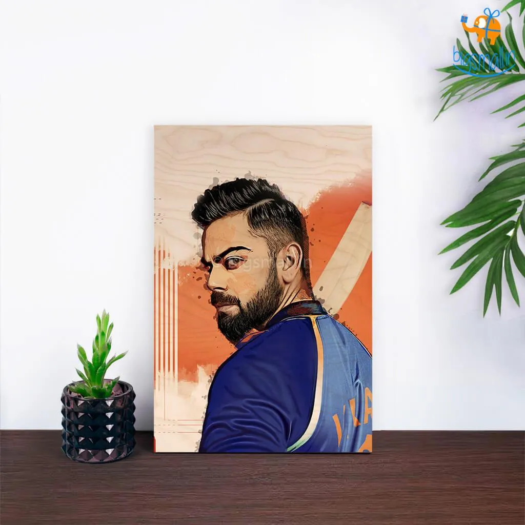 Virat Kohli Printed Wooden Frame