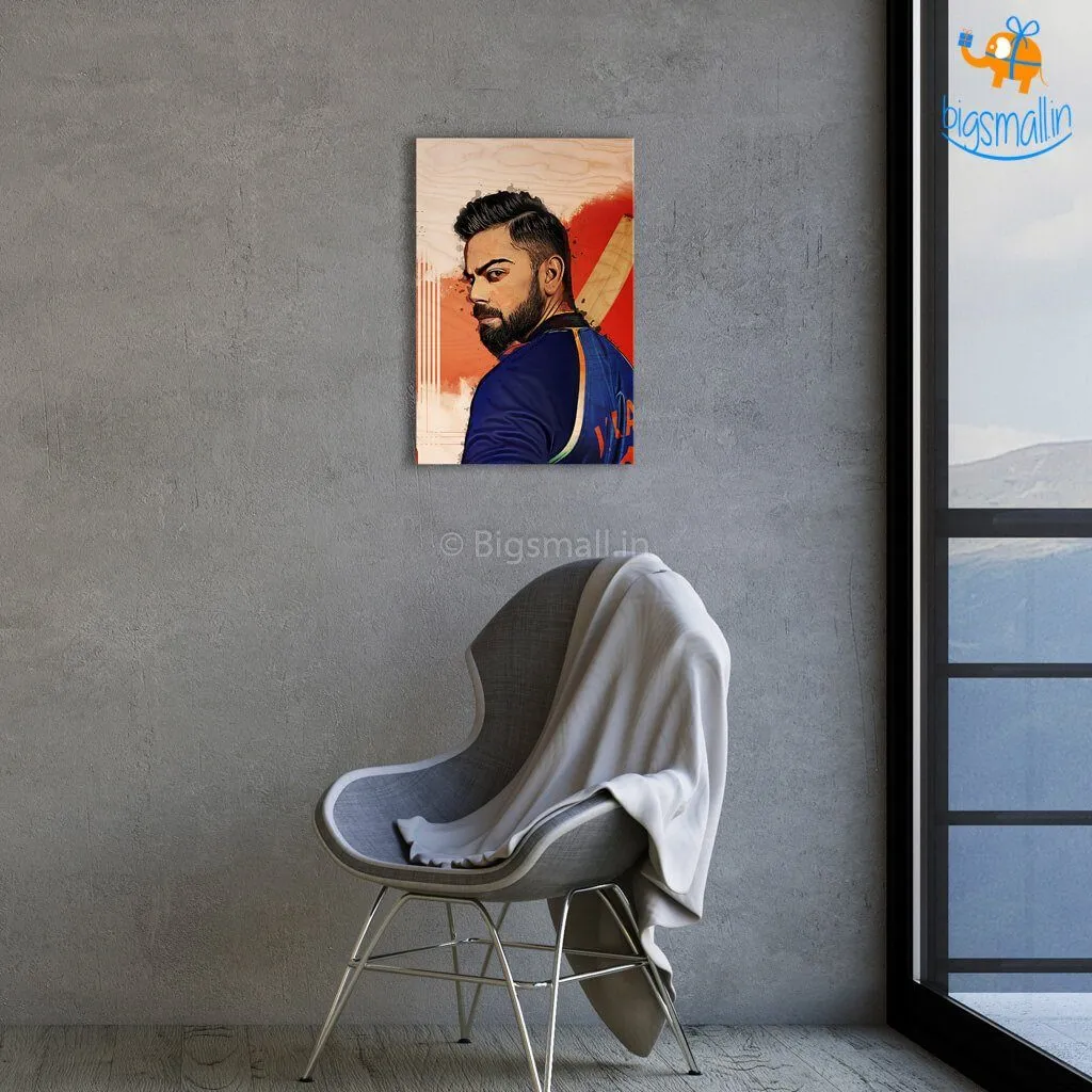 Virat Kohli Printed Wooden Frame