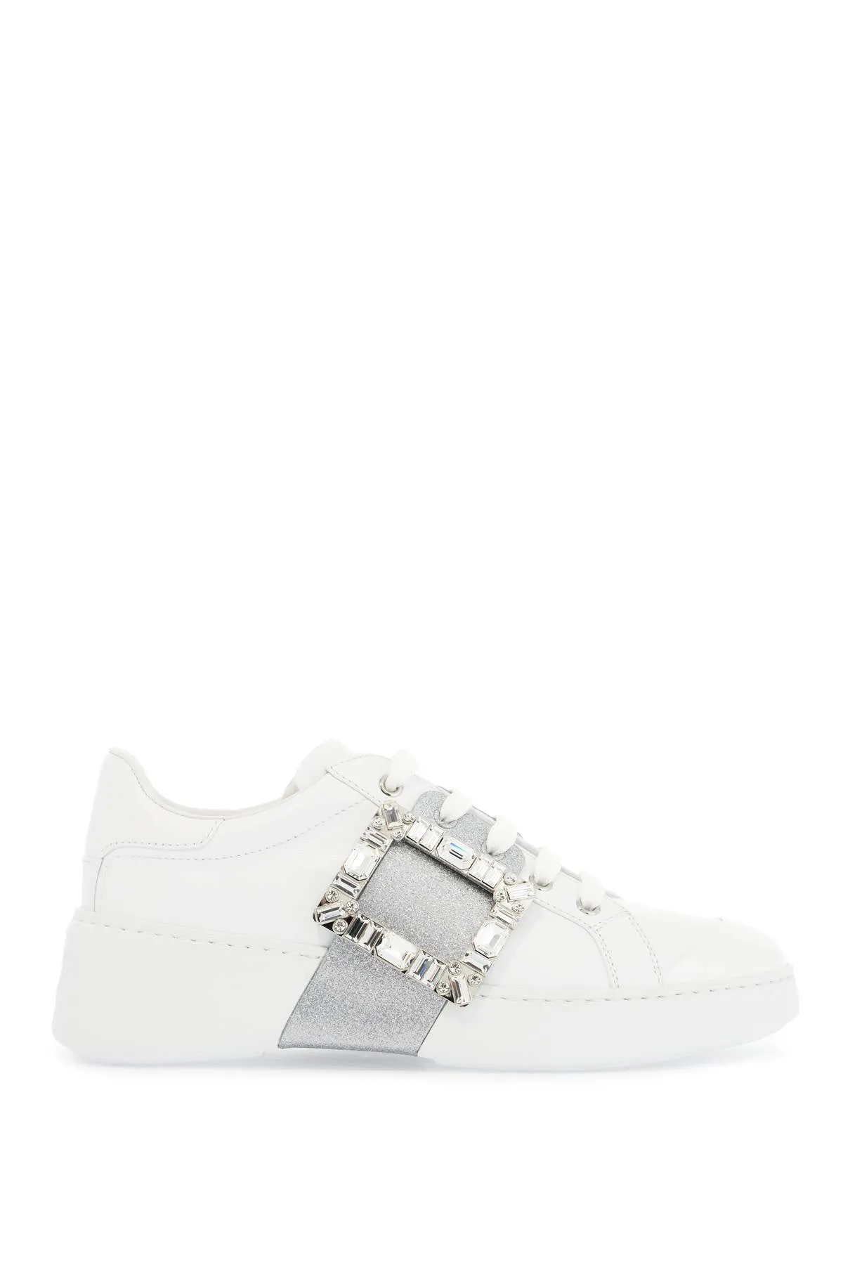 Viv Skate Crystal-Buckle Sneakers