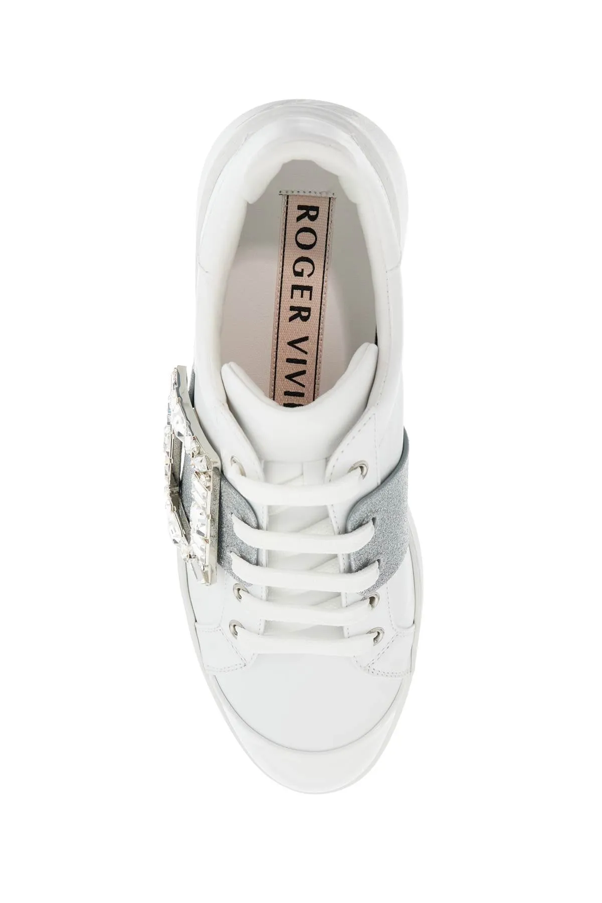 Viv Skate Crystal-Buckle Sneakers