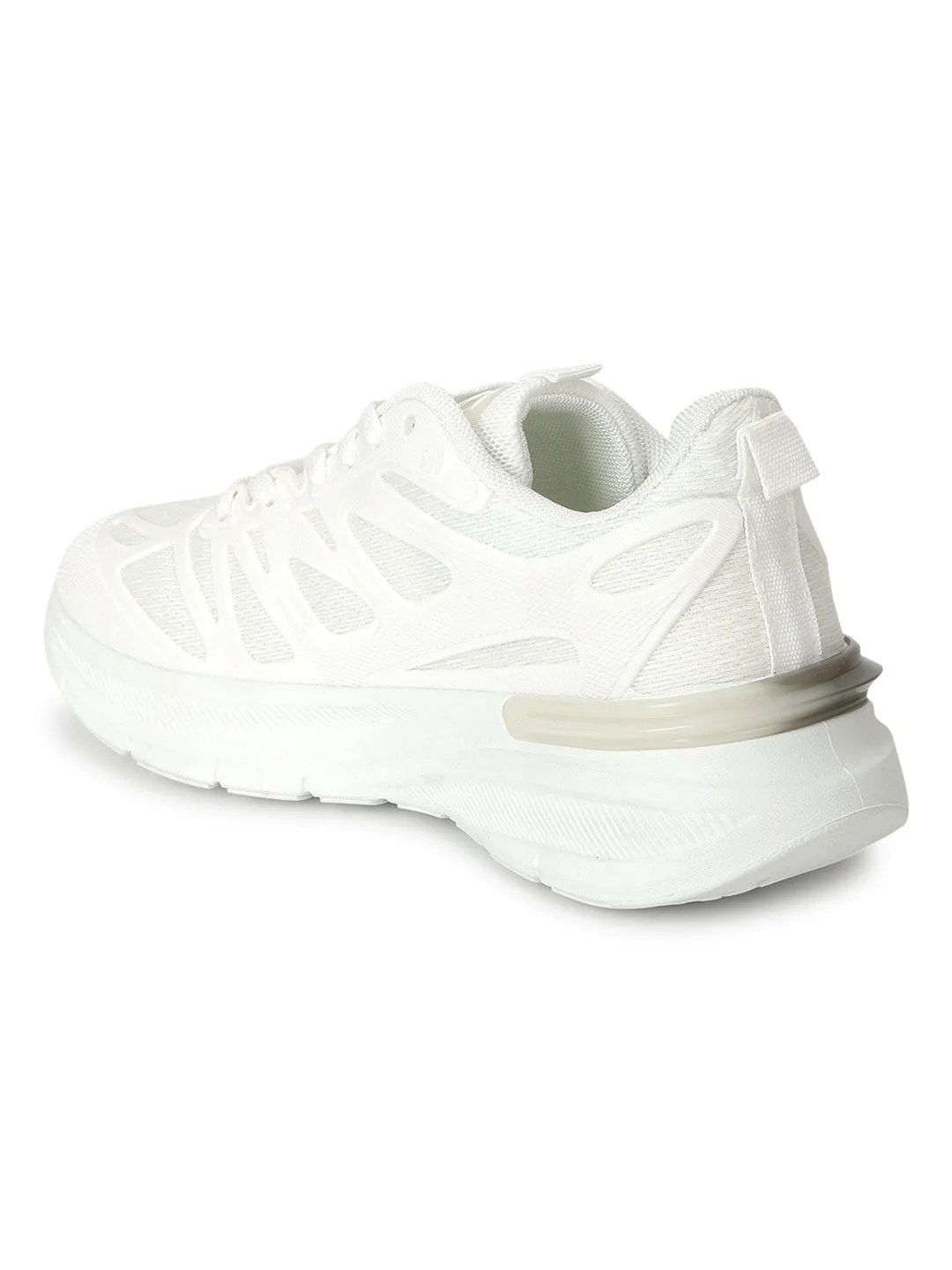 White Mesh Lace-Up Sneakers (TC-RS3614-WHT)