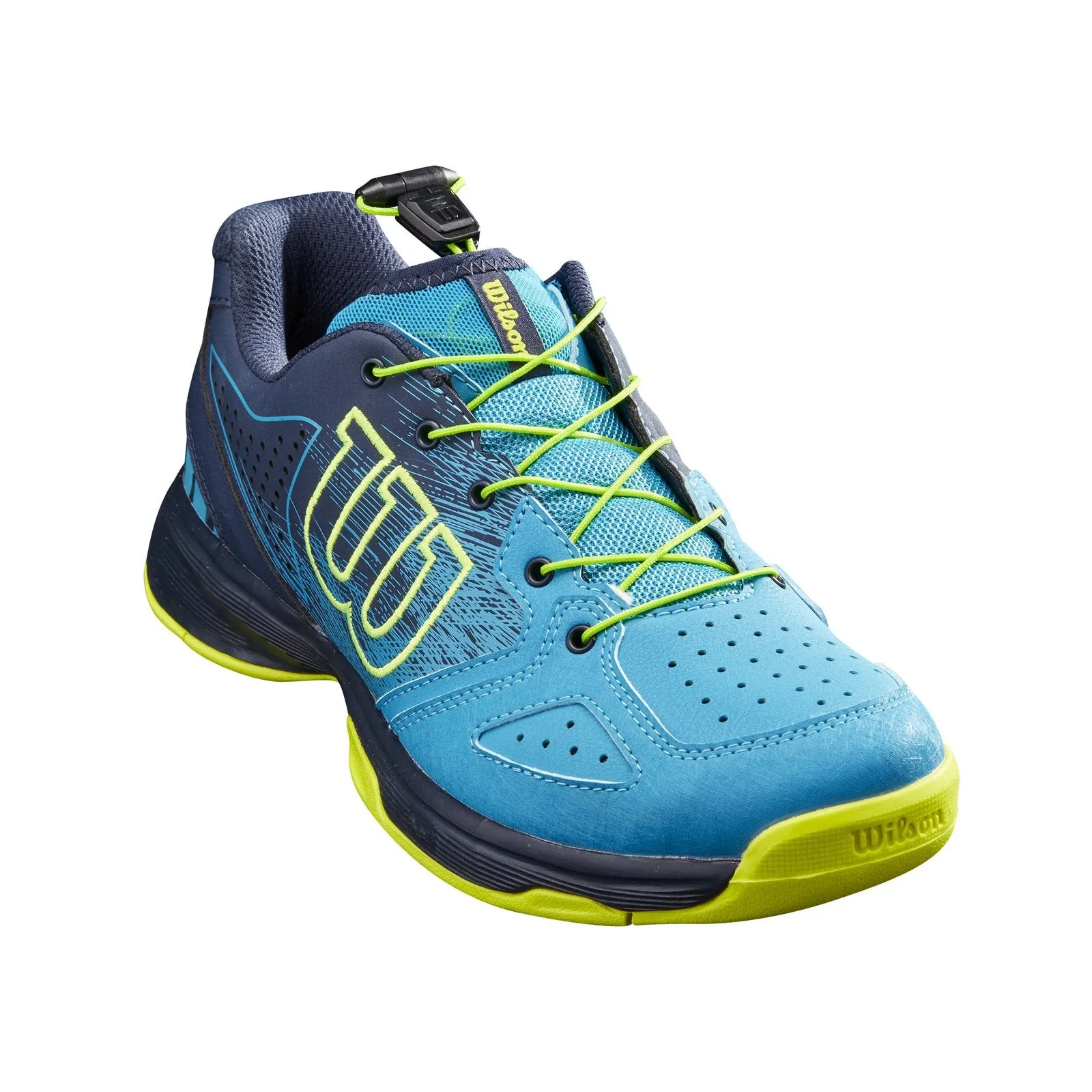 Wilson Kids Kaos QL Tennis Shoe - Reef/Navy/Lime