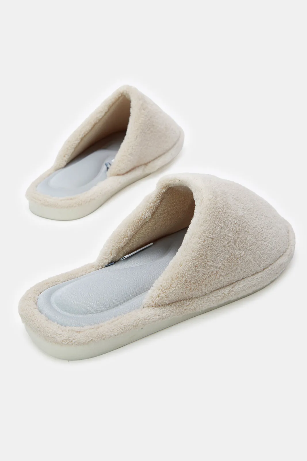 Women Taupe Memory Foam Slipper